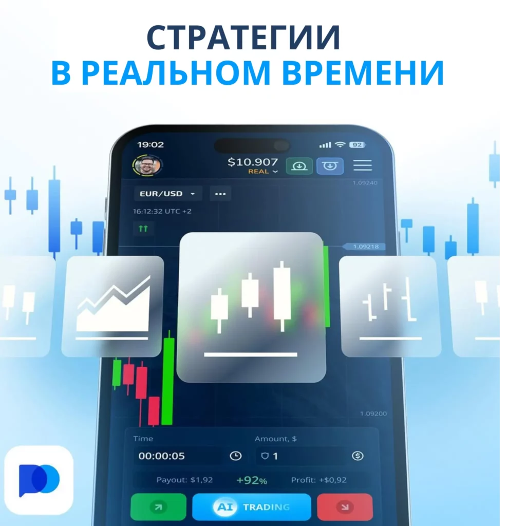 Стратегии в реальном времени на Pocket Option.